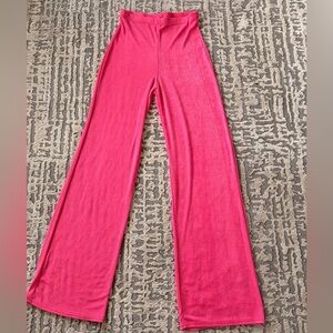 PrettyLittleThing Hot Pink Wide Leg Pants
